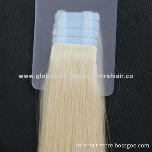 16inch Indian Remy skin weft tape in hair extensions 20pieces a lot 4* 0.6cm
